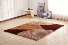 Load image into Gallery viewer, CSR2011-5X7 - Crown Shag 3D Brown/Beige Area Rug
