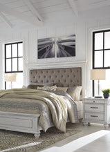 Load image into Gallery viewer, B777 Kanwyn Whitewash King Uph Bedroom Set
