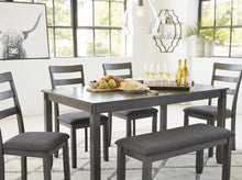 Load image into Gallery viewer, Ashley Bridson Gray 6-Piece Dining Set
