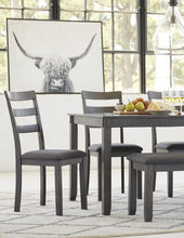 Load image into Gallery viewer, Ashley Bridson Gray 6-Piece Dining Set
