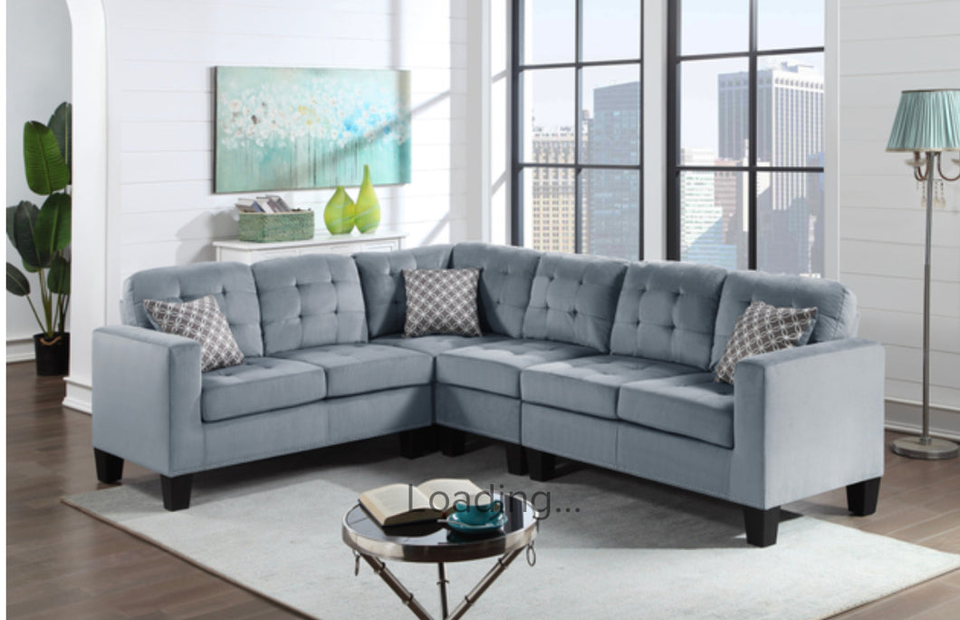 Logan Velvet Sectional