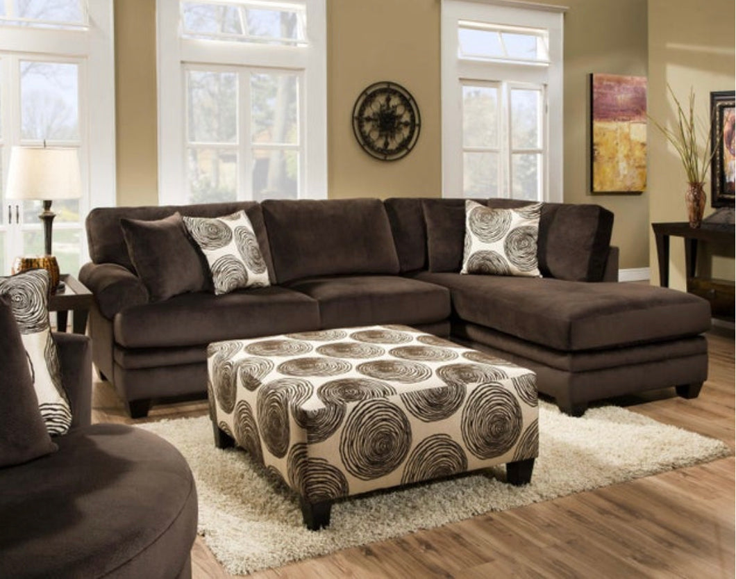 Albany Chocolate Sectional