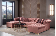 Load image into Gallery viewer, Lauren Velvet Double Chaise Sectional
