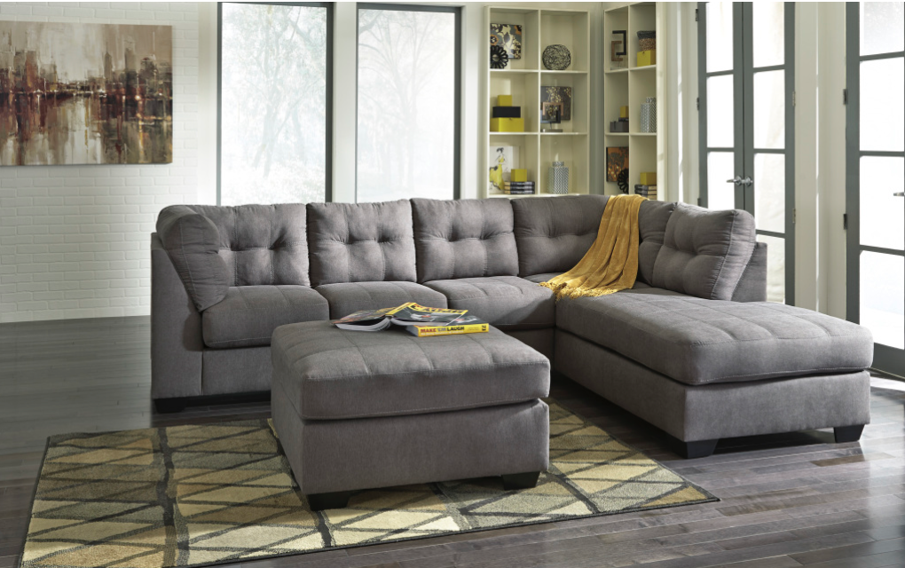 Ashley 452 Sectional - Charcoal